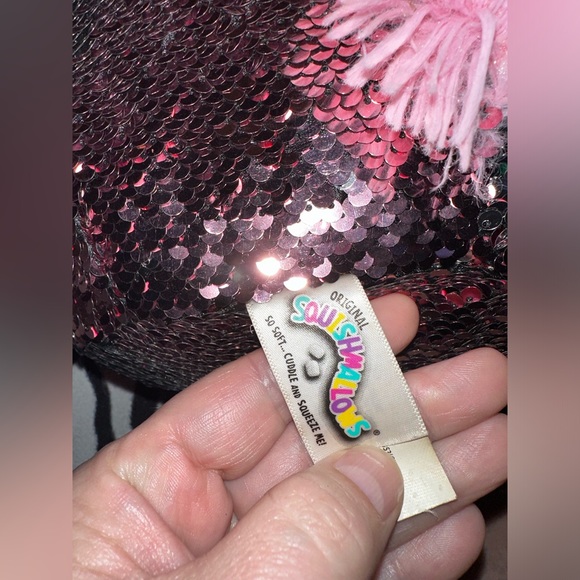 Zoe Reversible Sequin 12in Pink Pig Unicorn Squishmallow - Picture 7 of 7